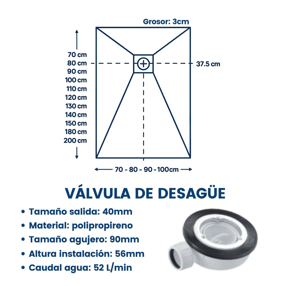 Plato de Ducha Hexacore 2.0