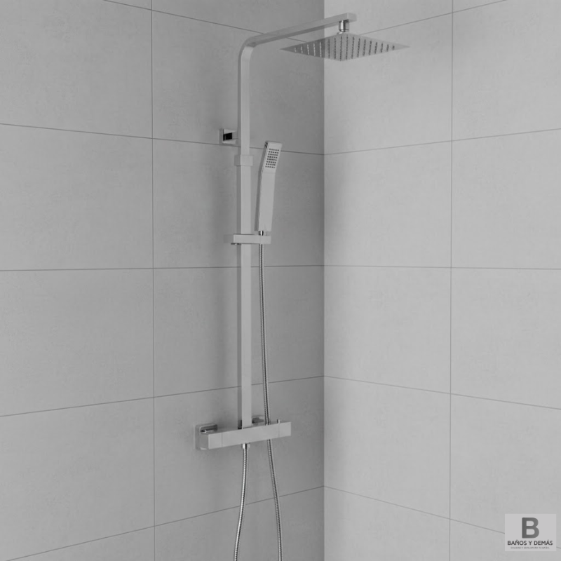 Columna de ducha Skara Termostática Cromo