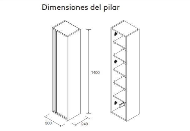 Columnas de baño Attila Salgar