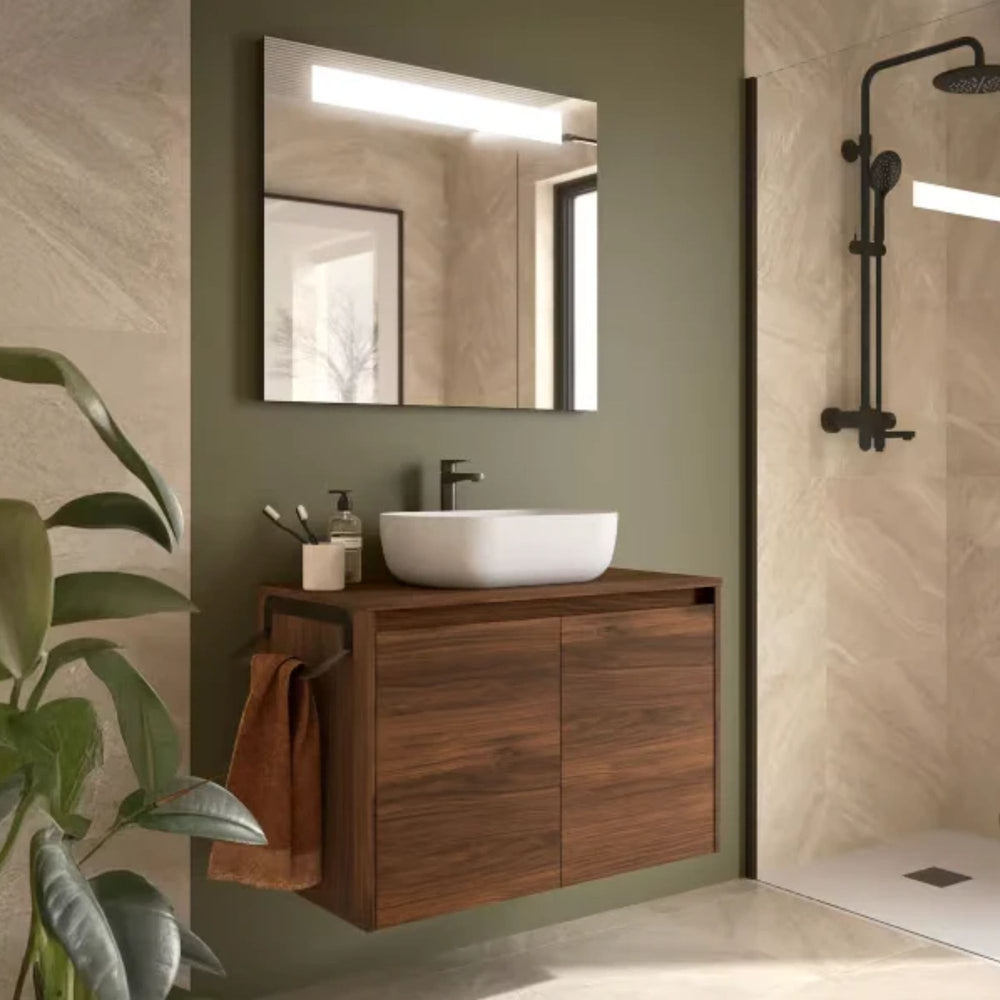 Mueble de baño con encimera y puertas Noja Salgar