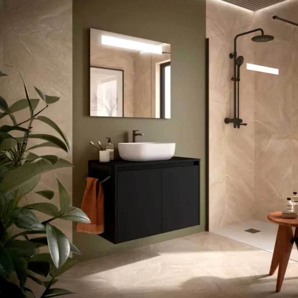 Mueble de baño con encimera y puertas Noja Salgar