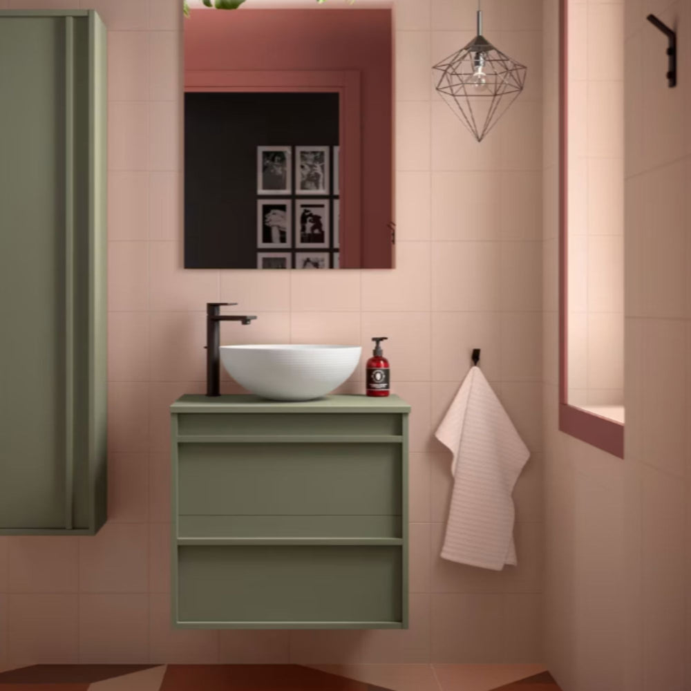 Mueble de baño con encimera de madera Attila Salgar