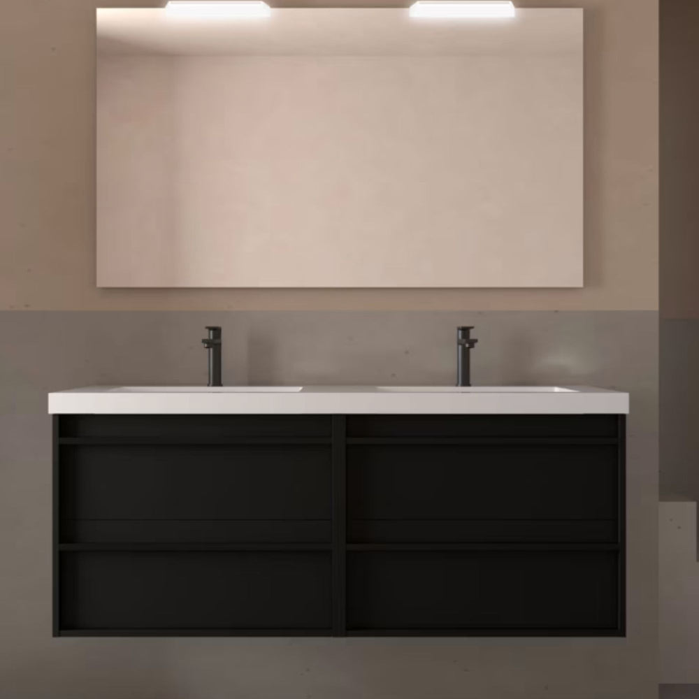 Conjunto mueble de baño Attila Salgar 140 cm con 4 cajones