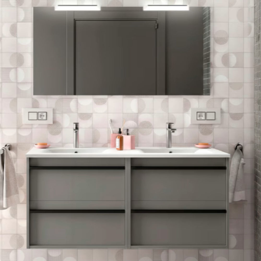 Conjunto mueble de baño Attila Salgar 120 cm 4 cajones