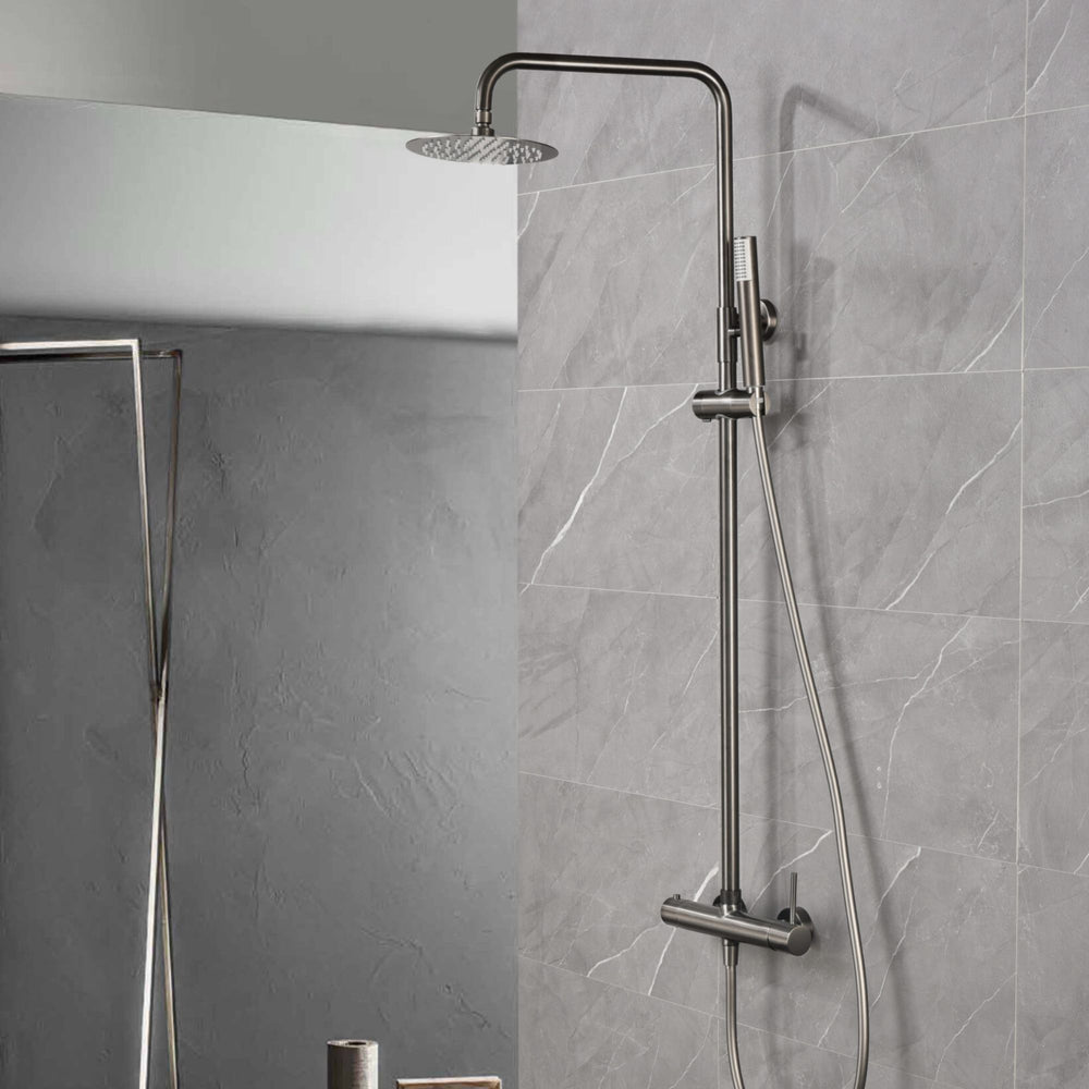 Columna de ducha Monomando Serie Monza Acabado Black Gun Metal -Imex