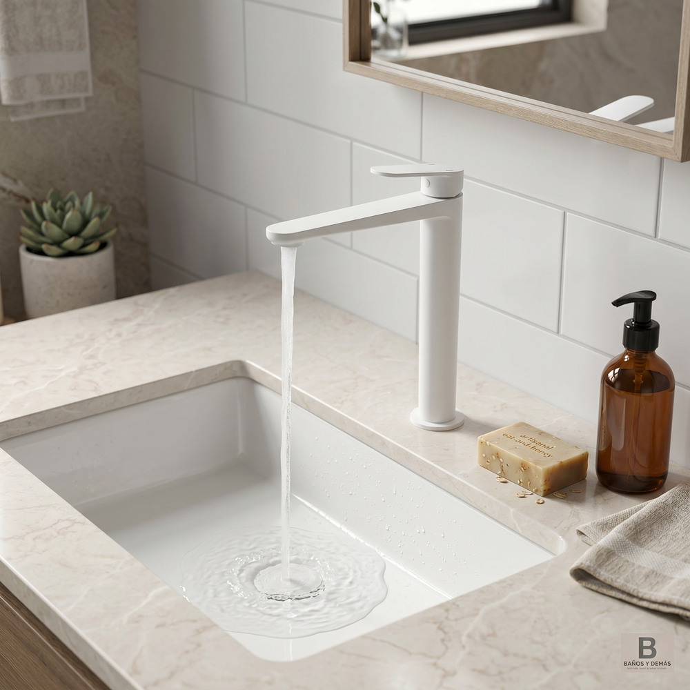 MONOMANDO LAVABO FINE CAÑO LARGO