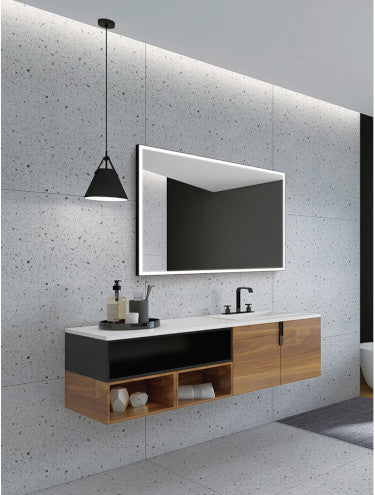 Espejo de baño rectangular Suiza Ledimex