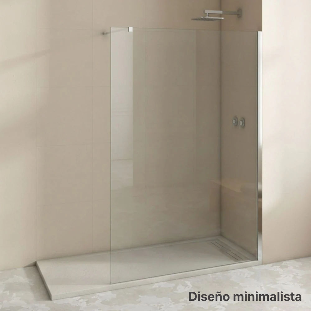 Mampara de Ducha Fija Walk-In Cristal 8 mm