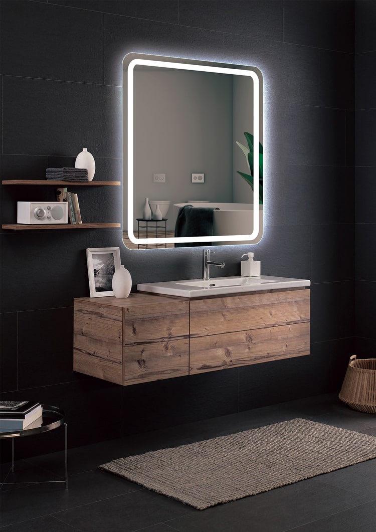 Espejo de baño rectangular Austria Ledimex
