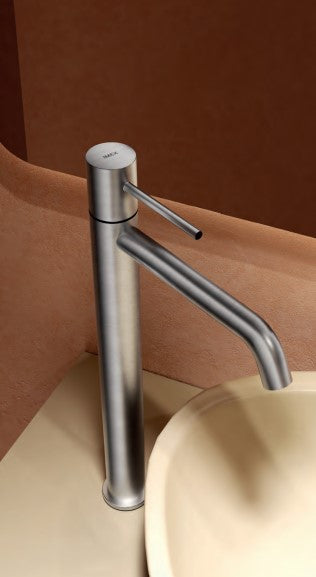 Grifo de lavabo alto Monomando Serie Monza Acabado Black Gun Metal