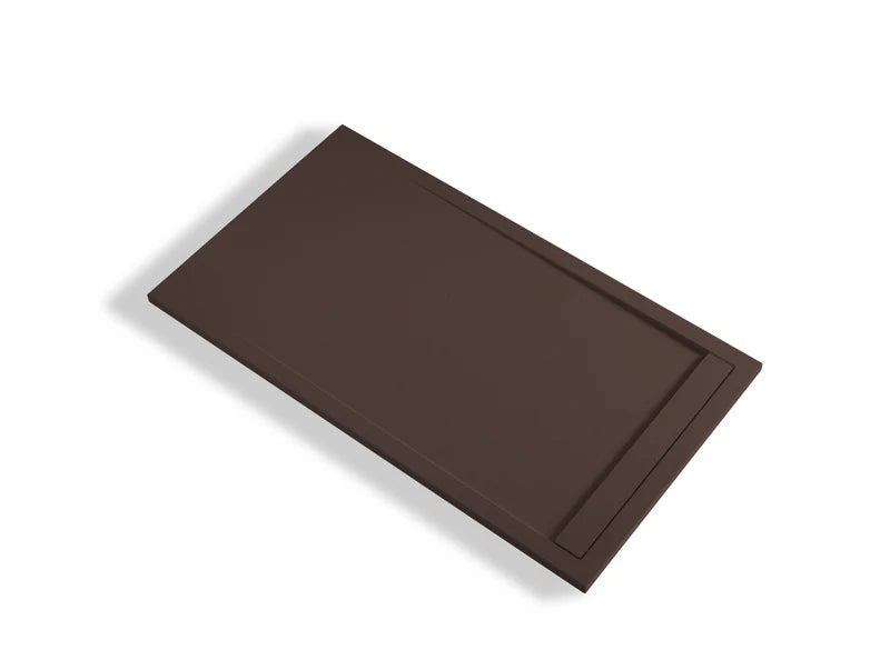 Plato de Ducha de Resina Chocolate con Desagüe Oculto