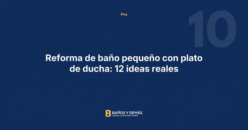 Reforma de baño pequeño con plato de ducha: 12 ideas reales