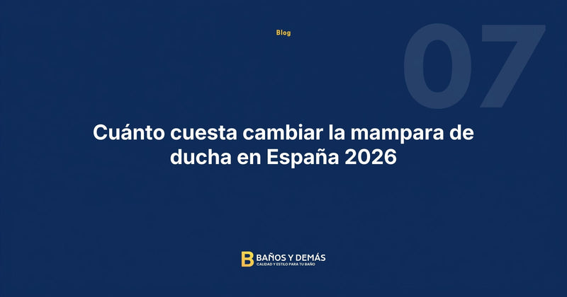 Cuánto cuesta cambiar la mampara de ducha en España 2026