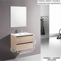 Mueble de baño Marsella suspendido