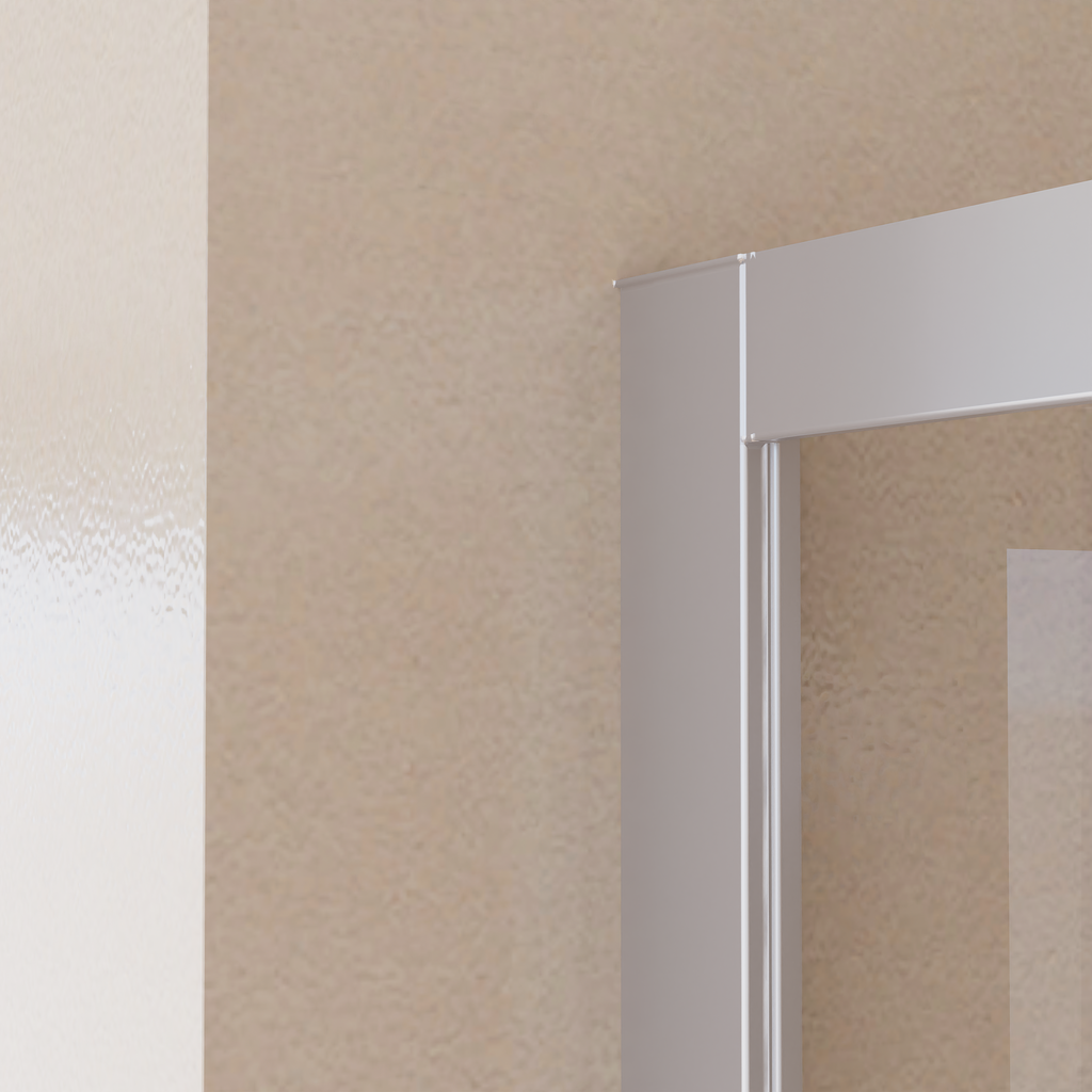 Mampara Signature Esquina 2 puertas correderas Cromo