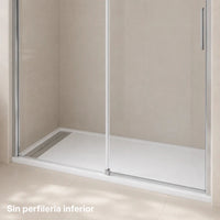 Mampara de ducha Frontal Fijo+puerta Corredera Signature