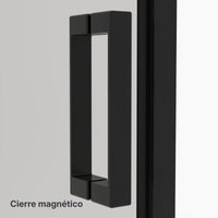Mampara Signature Frontal Fijo+puerta Corredera Negra
