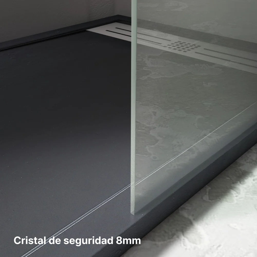 Mampara de Ducha Fija Walk-In Cristal 8 mm