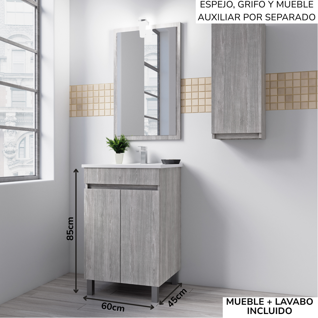 Mueble de baño Planus con patas