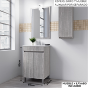 Mueble de baño Planus con patas