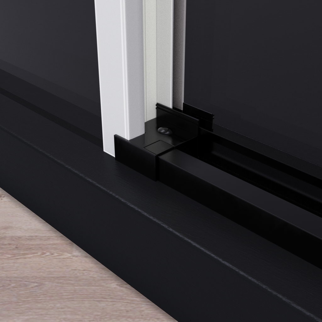 Mampara Signature Frontal 2 puertas correderas Negra