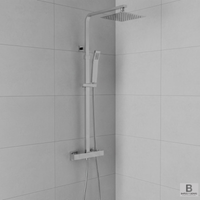 Columna de ducha Skara Termostática Cromo