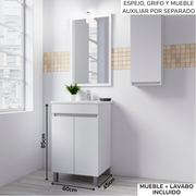 Mueble de baño Planus con patas
