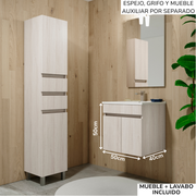 Mueble de baño Planus suspendido 50x40