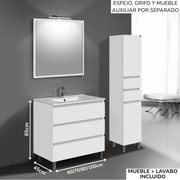 Mueble de baño Marsella con patas