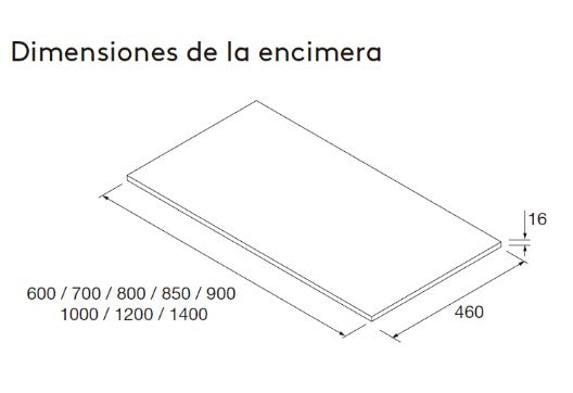 Mueble de baño con encimera de madera Attila Salgar 120 cm