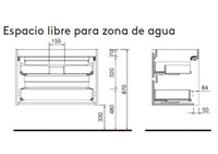 Mueble de baño con encimera de madera Attila Salgar 120 cm