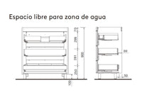 Conjunto mueble de baño Attila Salgar 3 cajones