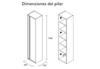 Columnas de baño Attila Salgar