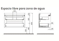 Mueble de baño con encimera de madera Attila Salgar