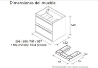 Conjunto mueble de baño Attila Salgar Suspendido