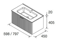 Conjunto mueble de baño Biba Salgar oasis