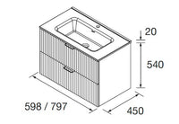 Conjunto mueble de baño Biba Salgar con lavabo Ibon