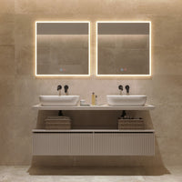 Espejo de baño cuadrado Boston Ledimex