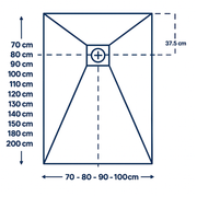 Plato de Ducha BELA Blanco en Resina
