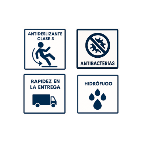 Plato de Ducha Resina SAONA Antracita con Desagüe Oculto