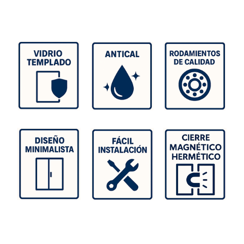 Mampara Signature Esquina 2 puertas correderas Cromo