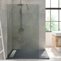Mampara de Ducha Fija Walk-In Cristal 8 mm