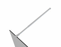 Mampara de Ducha Fija con Panel Abatible Walk-In Cristal 8 mm