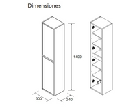 Columna de baño Noja Salgar