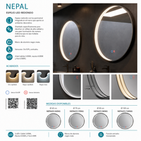 Espejo Circular Nepal Ledimex
