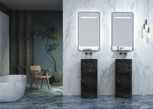 Espejo de baño cuadrado con canto redondo Concept Ledimex