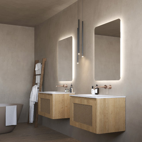 Espejo de baño rectangular Dinamarca Ledimex