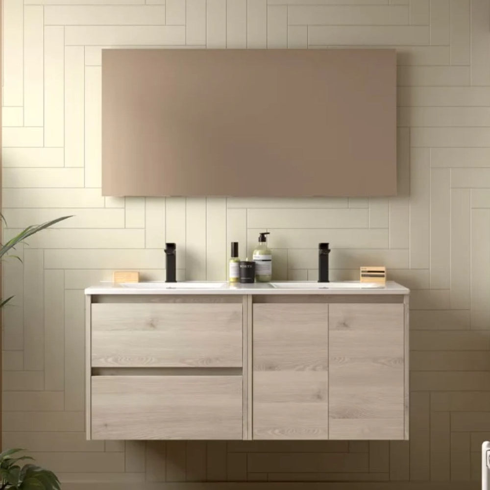 Conjunto mueble de baño Noja Salgar 2 cajones con 2 puertas
