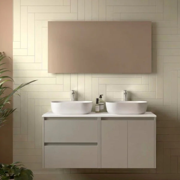 Mueble de baño con encimera de madera Noja Salgar