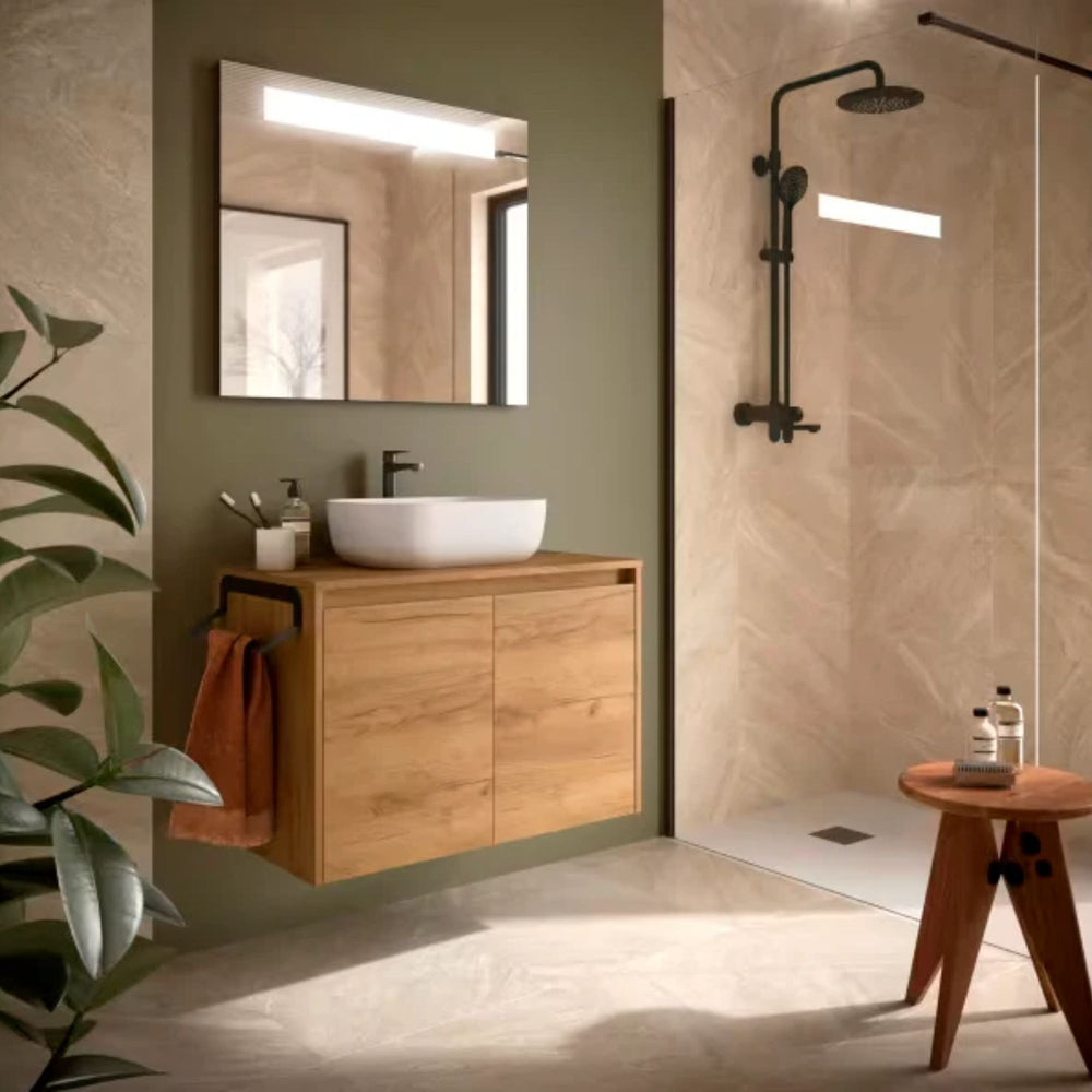 Mueble de baño con encimera y puertas Noja Salgar